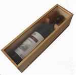 natural finish wooden gift box with acryl lid